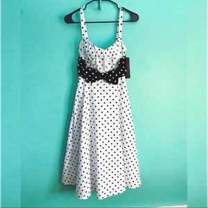polka dot retro style dress